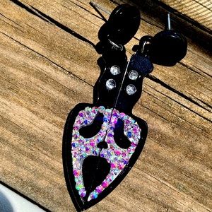 Sold NFS Swarovski AB Crystal Ghostface Earrings